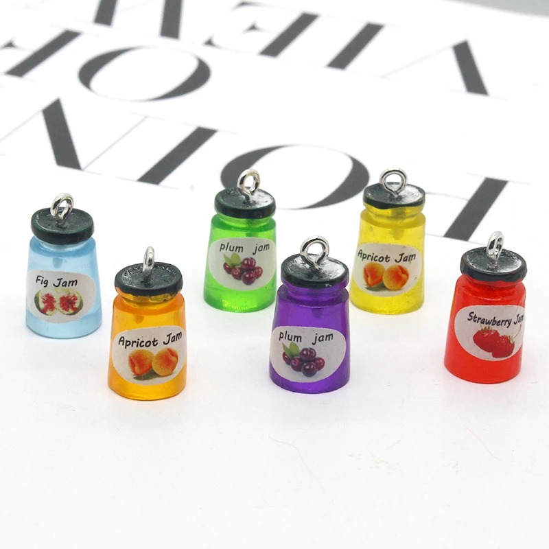 Resin Art Bracelet - 10pcs/pack Strawberry Apple Fruit Jam Resin