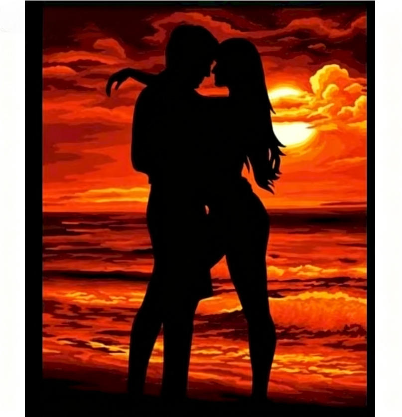 Resin Art On Canvas - DIY Digital Painting Paint By Numbers