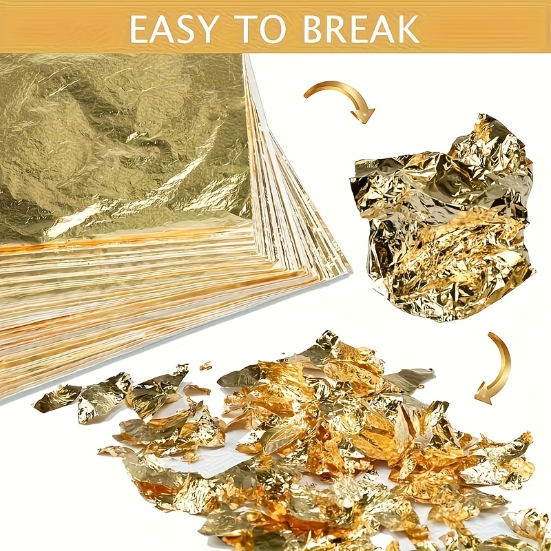 Resin Art Wedding Gift - Set of 100Pcs Imitation Gold Foil