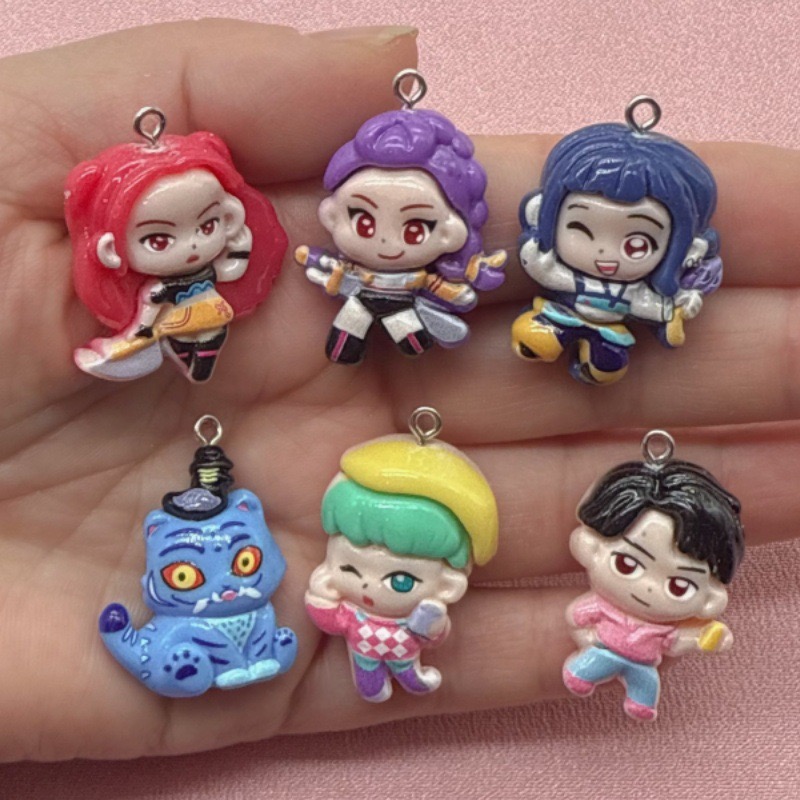 Resin Art Kits For Adults - 10pcs resin cartoon pendant, DIY jewelry
