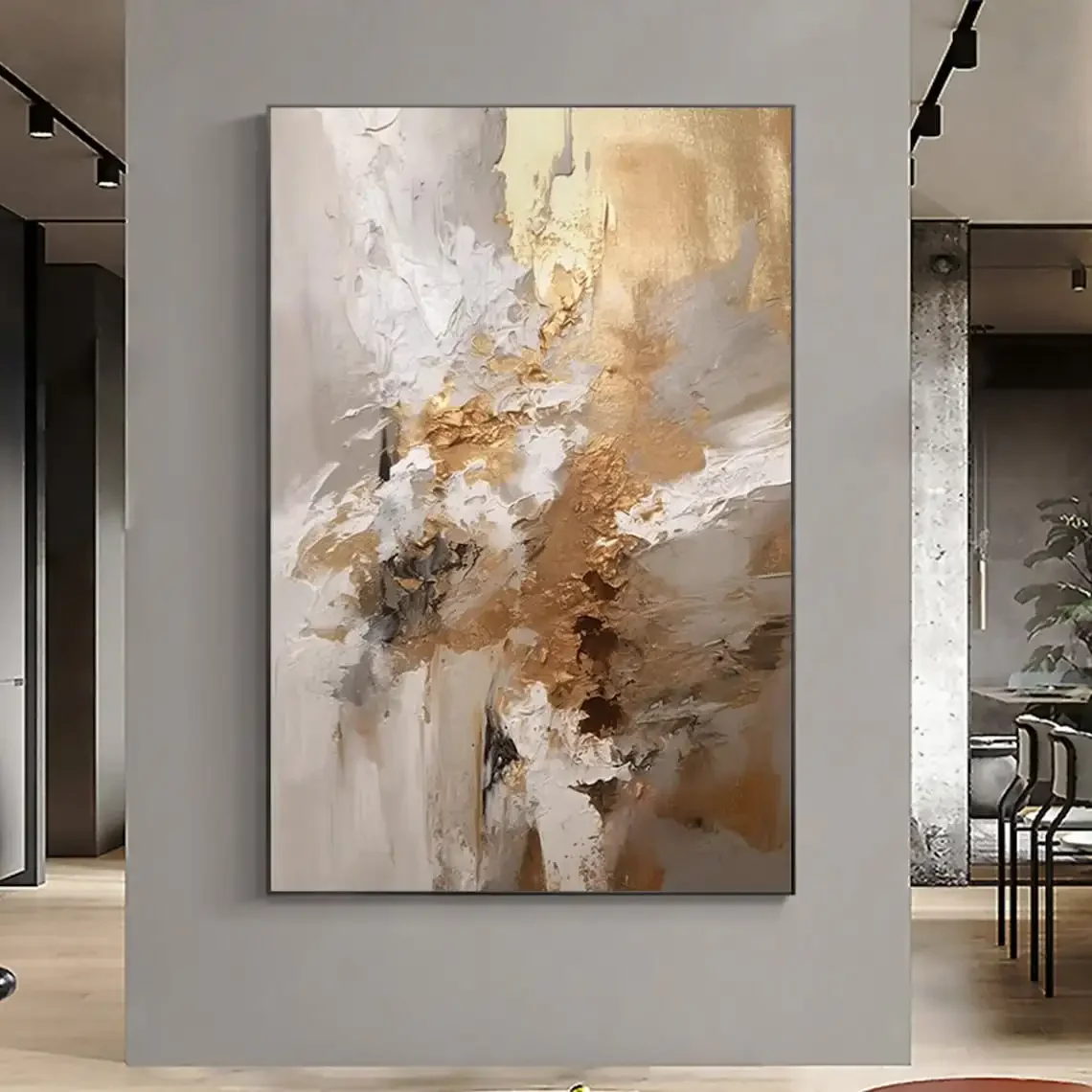 Resin Art On Canvas - Abstract Texture Oil Painting On Canvas