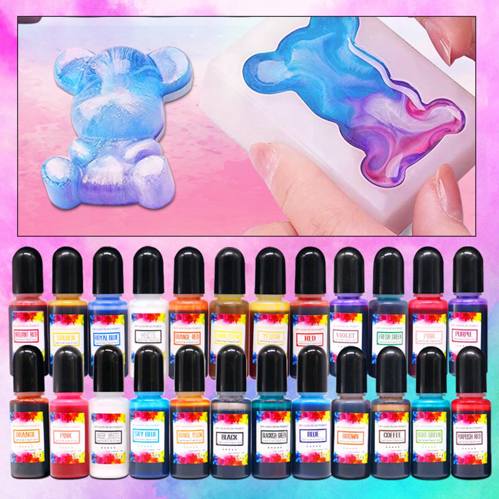 24Pcs Alcohol Inks Epoxy Resin - Resin Pigment Alcohol Ink recension och pris