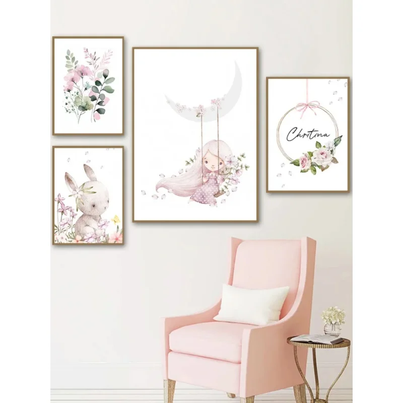Nordic Cartoon Aesthetics Wall - Resin Art Of Flowers recension och pris