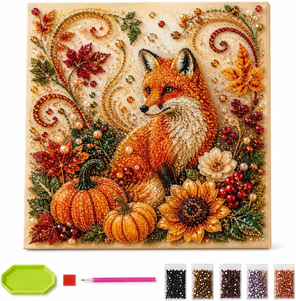 Autumn Diamond Pearl Painting  - Resin Art Of Flowers recension och pris