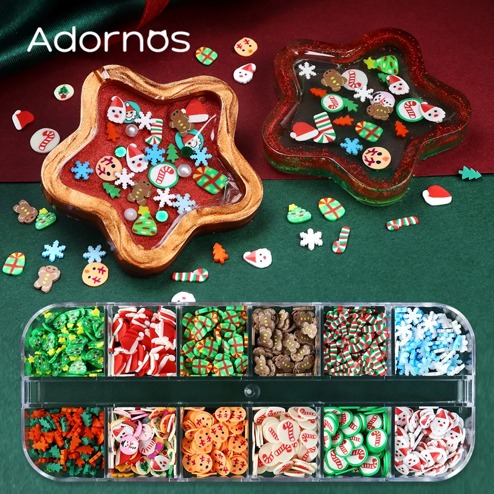 12 Grids Christmas Soft Potter - Resin Art Clay recension och pris