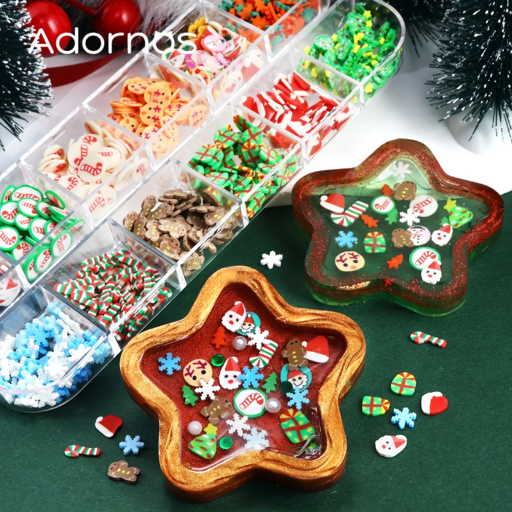12 Grids Christmas Soft Potter - Resin Art Clay recension och pris