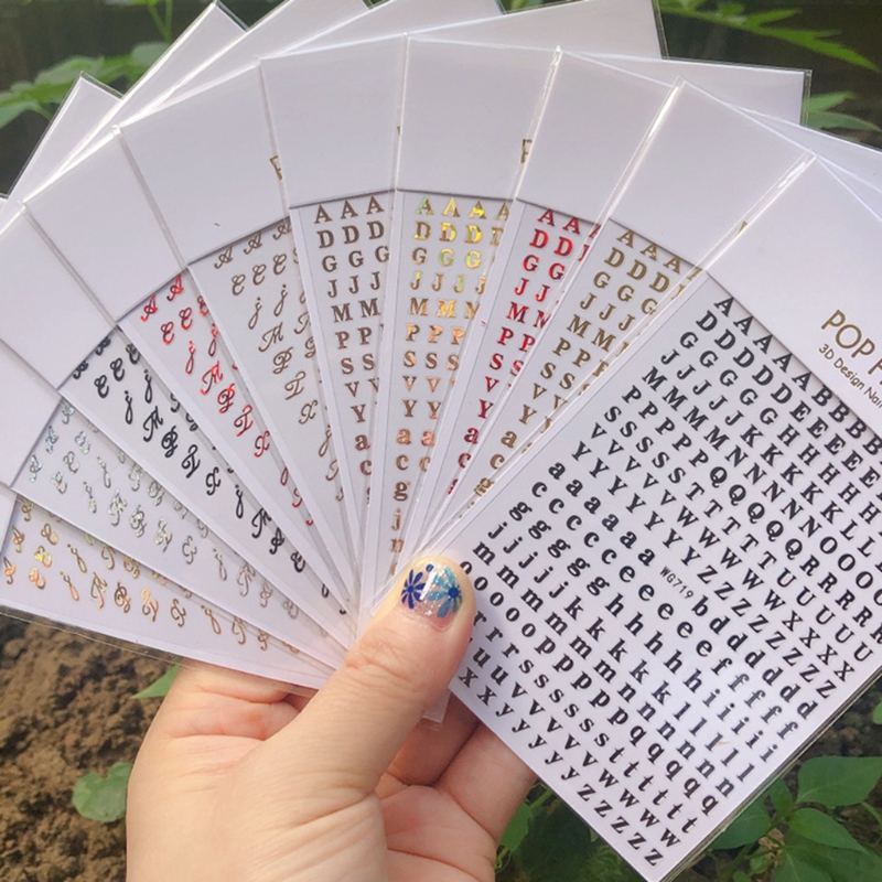 1PCS New English Alphabet Nail - Resin Art Equipment recension och pris