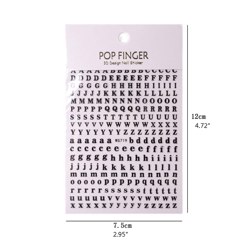 1PCS New English Alphabet Nail - Resin Art Equipment recension och pris