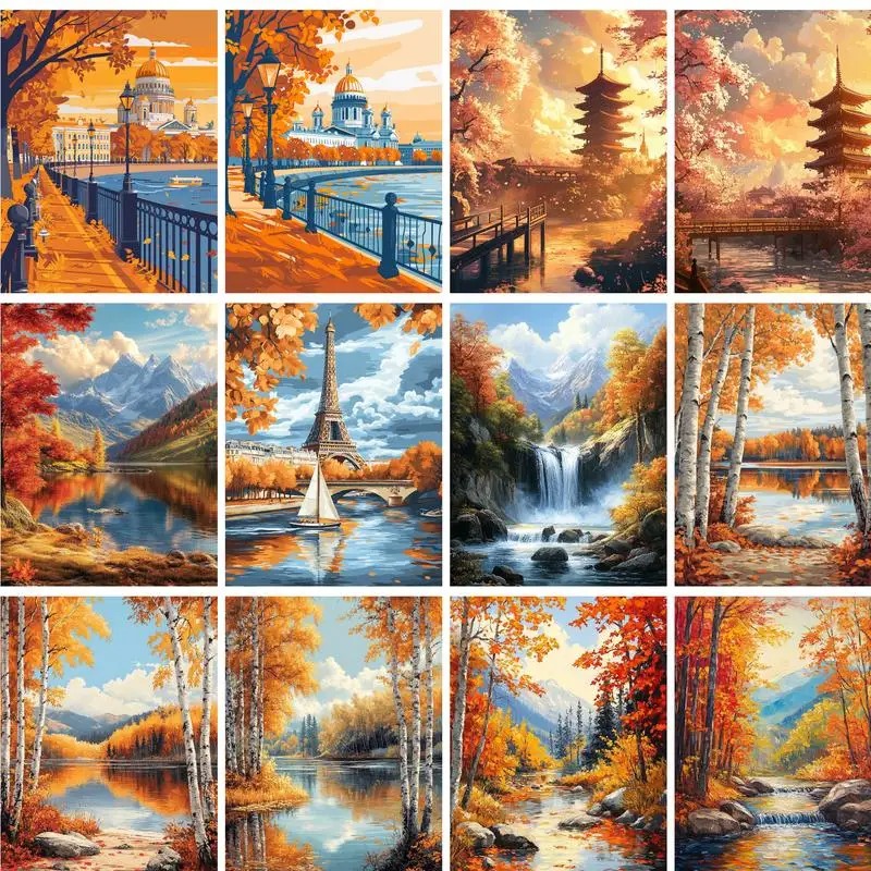 40x50cm Painting By Numbers On - Resin Art On Canvas recension och pris