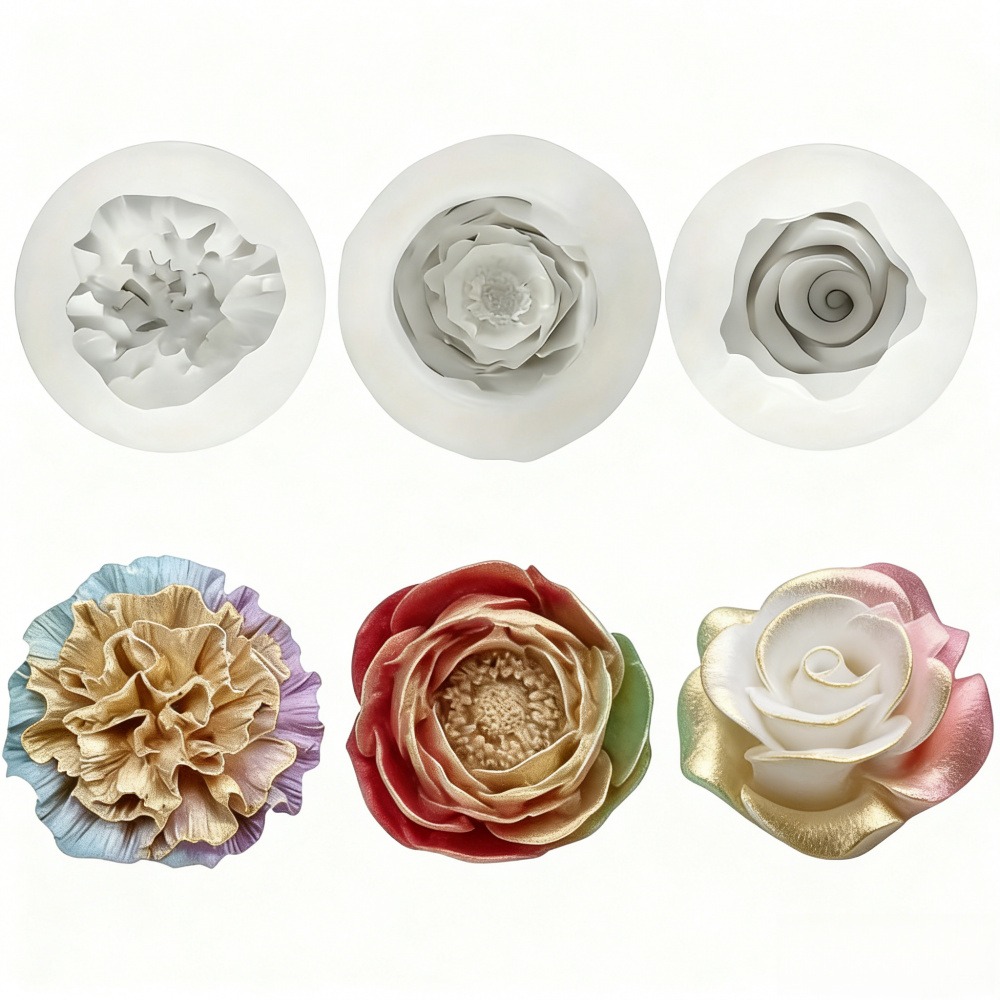3-Piece Silicone Molds for Ros - Resin Art Wedding Gift recension och pris