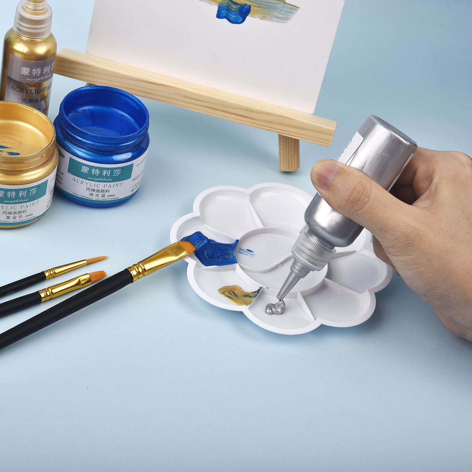 7 Colors 60ml/Bottle Metallic  - Resin Color Paste recension och pris