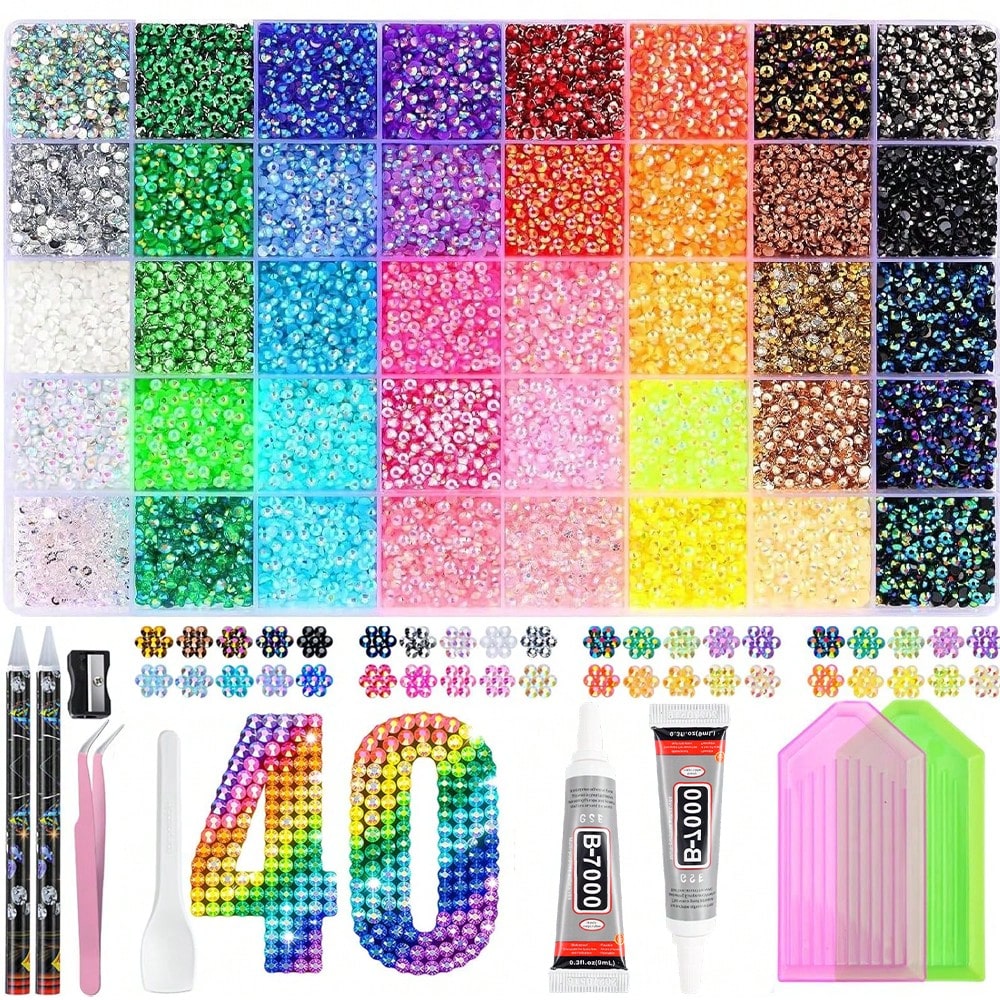 Bedazzling Kit 40 Colors Resin - Resin Art Gift For Birthday recension och pris