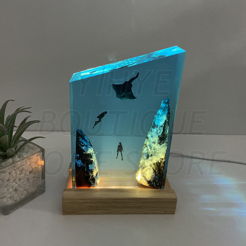 Marine Series Resin Art Piece  - Resin Art Gift For Birthday recension och pris