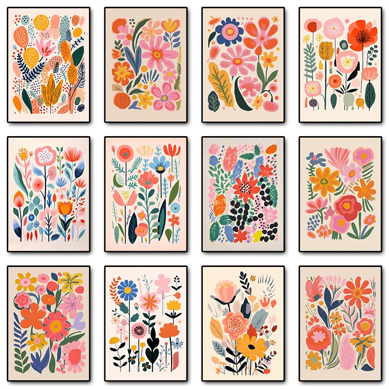 Vintage Mid Century Floral Ill - Resin Art Of Flowers recension och pris