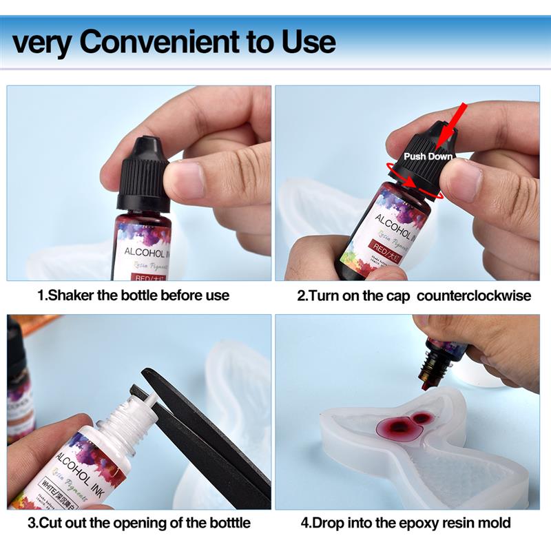 1 Set Epoxy Resin Pigment Kit  - Resin Pigment Alcohol Ink recension och pris